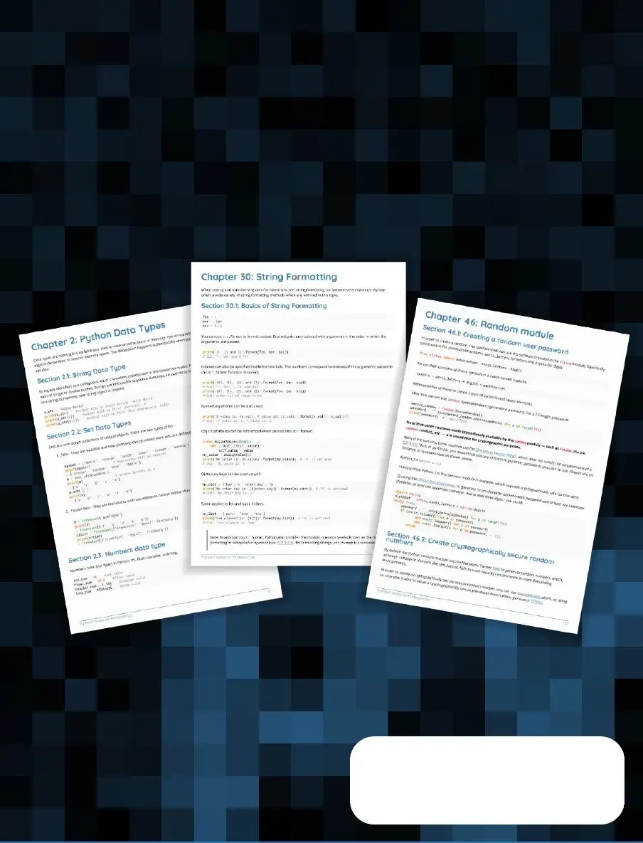 Python Notes For Professionals